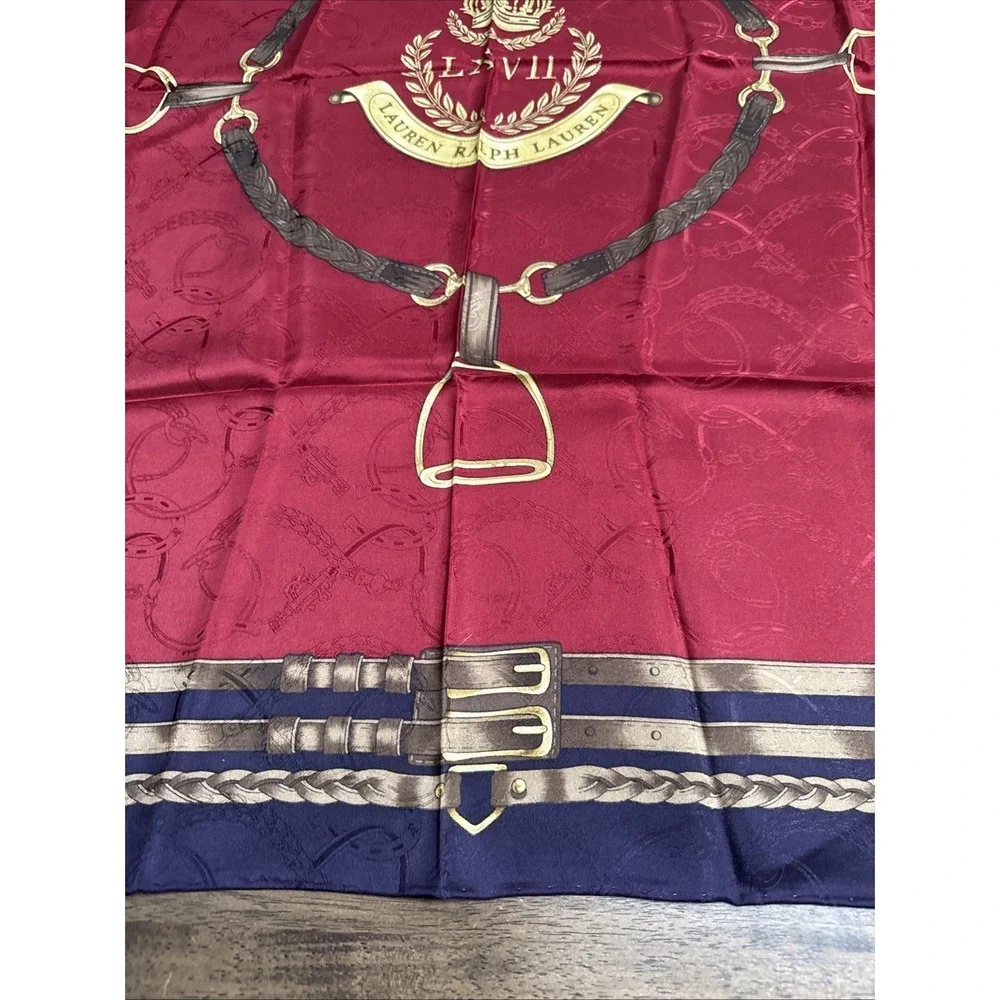 LAUREN Ralph Lauren Crest LXVII Silk‎ Scarf 35
